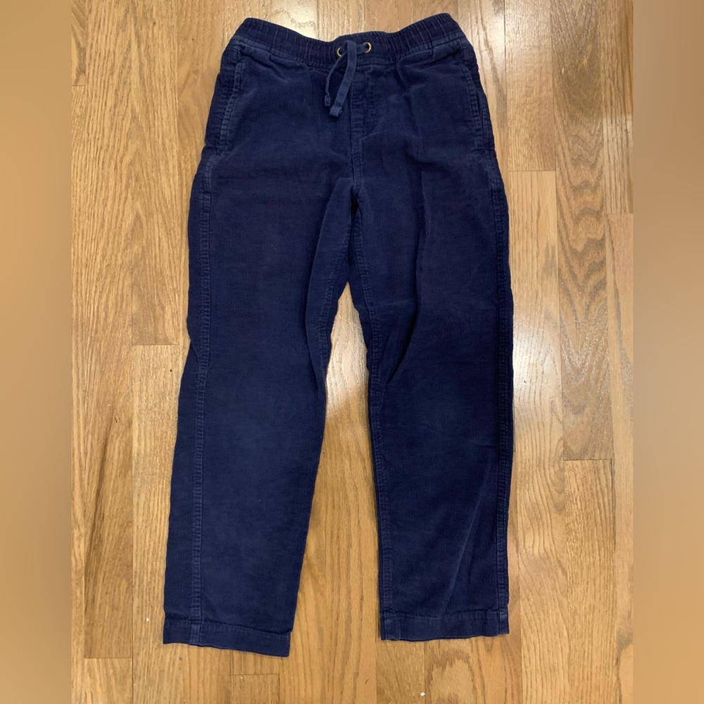 Primary Dark Blue Corduroy Drawstring Pants